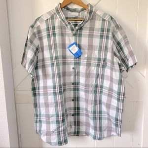 Columbia plaid button down shirt